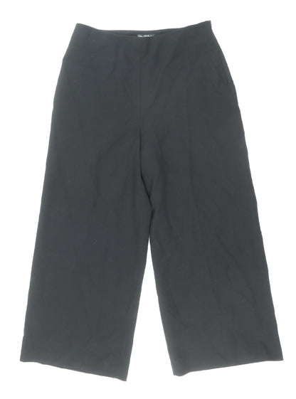 Womens UK Size 8 Miss Selfridge Regular Fit Capri Black Trousers