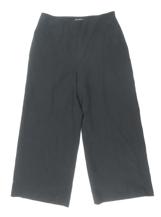 Womens UK Size 8 Miss Selfridge Regular Fit Capri Black Trousers