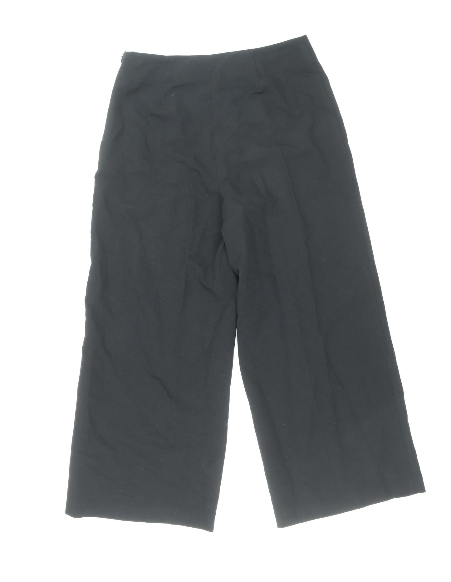 Womens UK Size 8 Miss Selfridge Regular Fit Capri Black Trousers