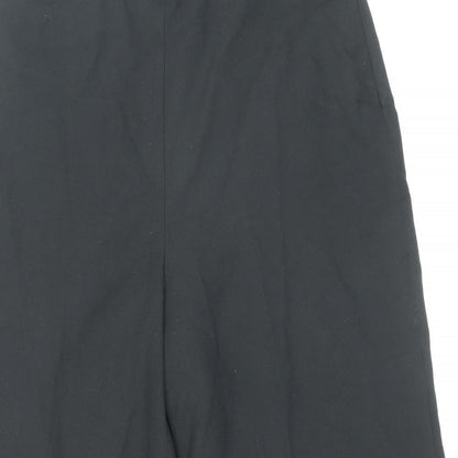 Womens UK Size 8 Miss Selfridge Regular Fit Capri Black Trousers