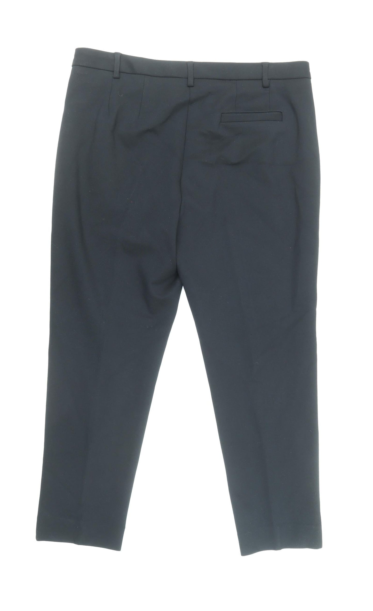 Womens UK Size 14 Marks and Spencer Regular Fit Capri Black Trousers