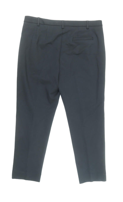 Womens UK Size 14 Marks and Spencer Regular Fit Capri Black Trousers