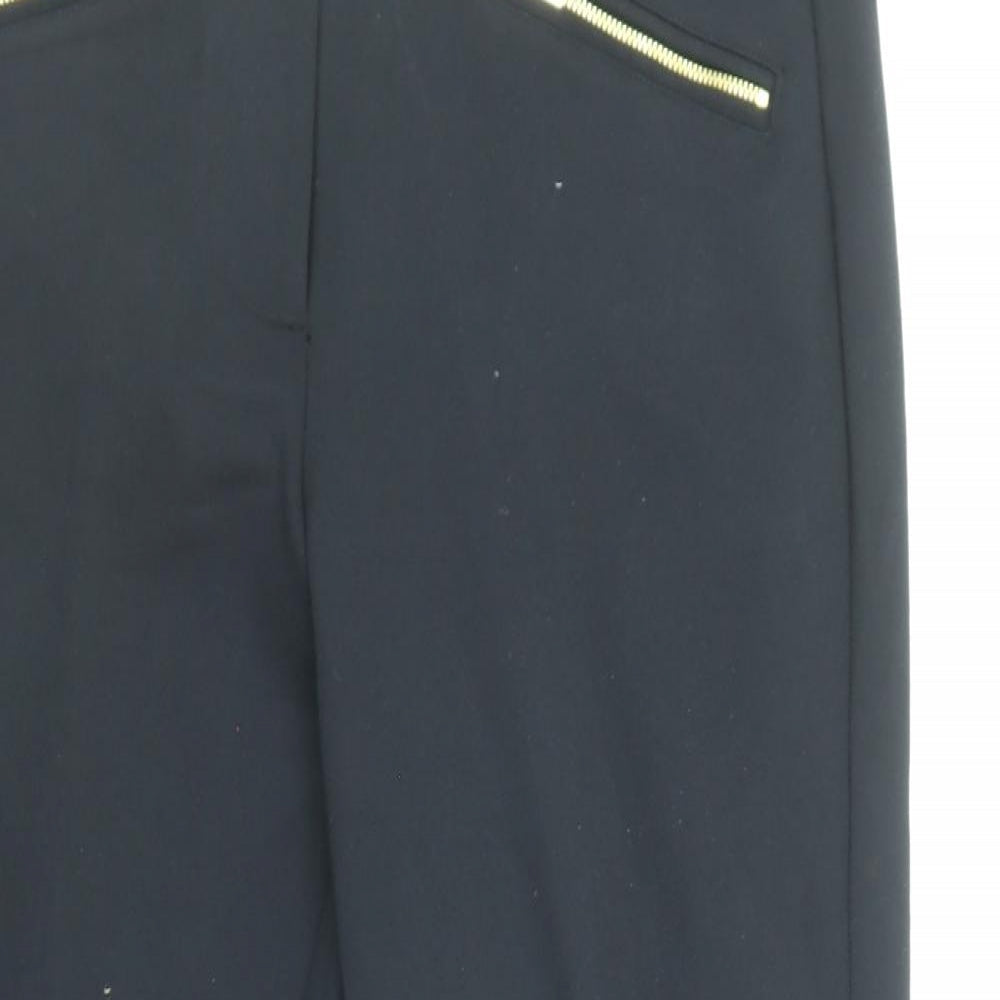 Womens UK Size 14 Marks and Spencer Regular Fit Capri Black Trousers