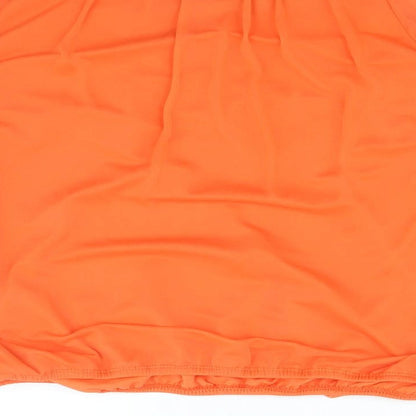Womens UK Size M Wallis Orange Basic Blouse