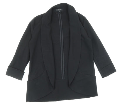 Womens UK Size 8 New Look Black Overcoat