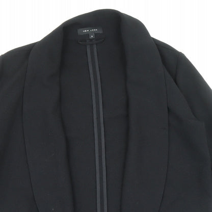 Womens UK Size 8 New Look Black Overcoat