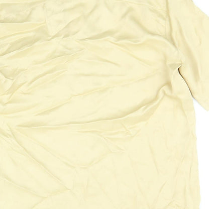 Womens UK Size S Zara Gold Basic Button-Up