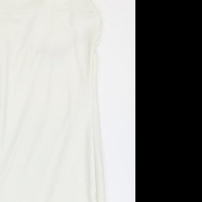 Misguided Womens Ivory Polyester Bodycon Size 6 Halter Pullover