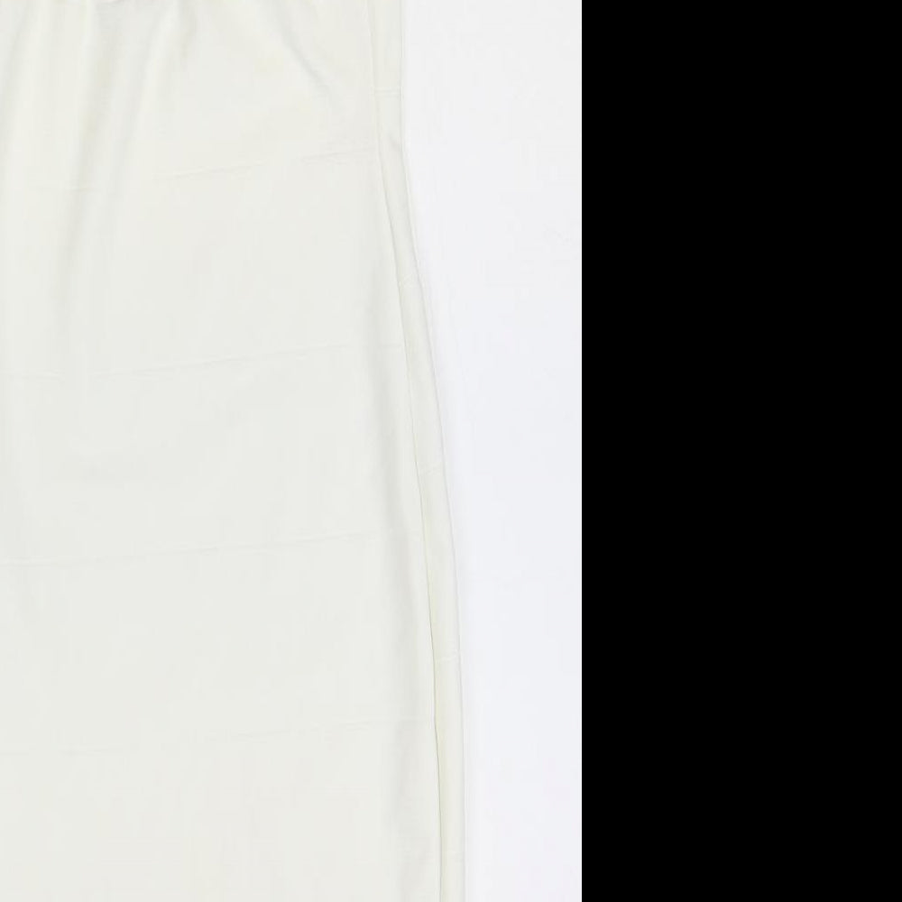 Misguided Womens Ivory Polyester Bodycon Size 6 Halter Pullover