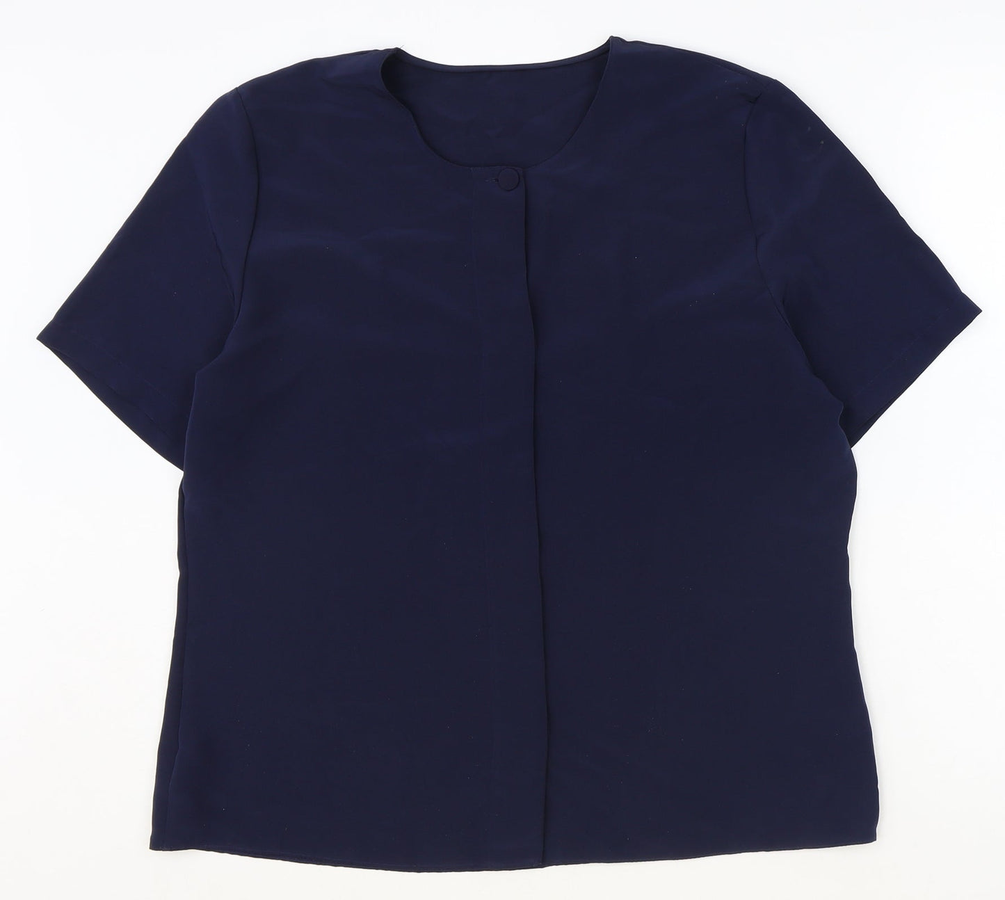 Womens UK Size 16 St Michael Blue Basic Blouse