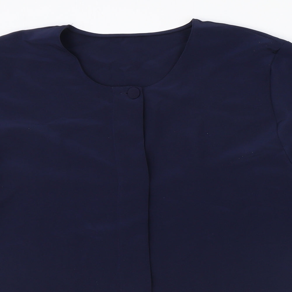 Womens UK Size 16 St Michael Blue Basic Blouse