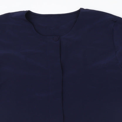Womens UK Size 16 St Michael Blue Basic Blouse