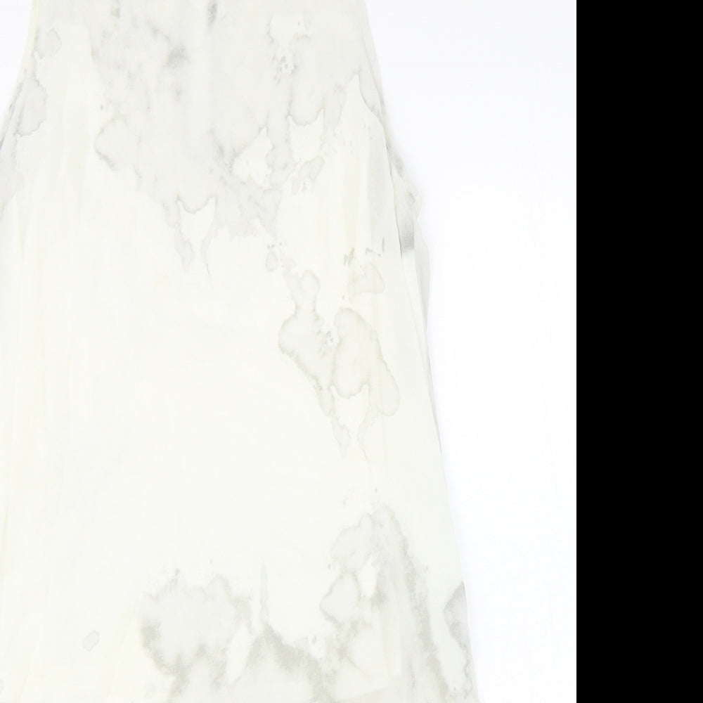 Womens UK Size 12 H&M Ivory Basic Tank