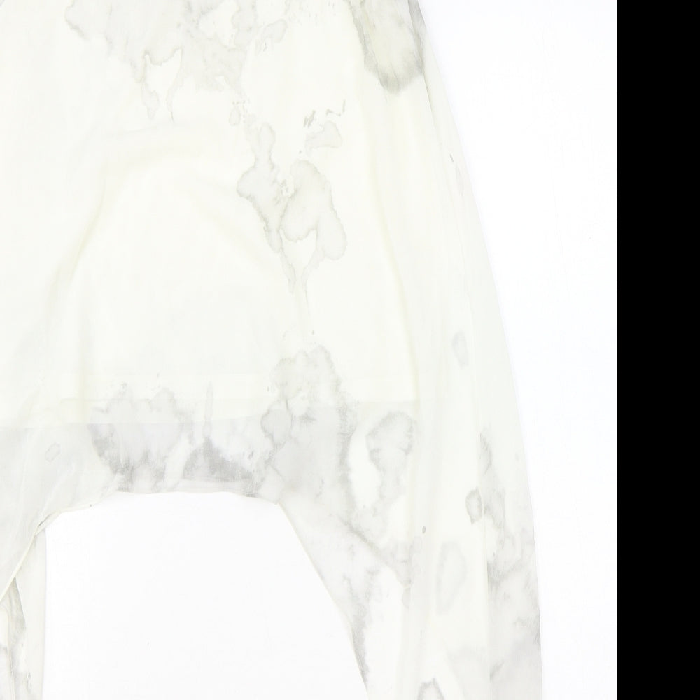 Womens UK Size 12 H&M Ivory Basic Tank