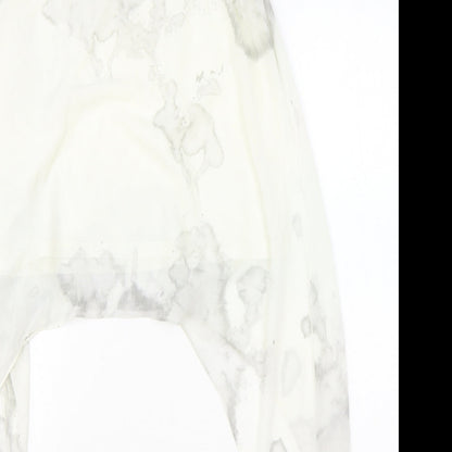 Womens UK Size 12 H&M Ivory Basic Tank