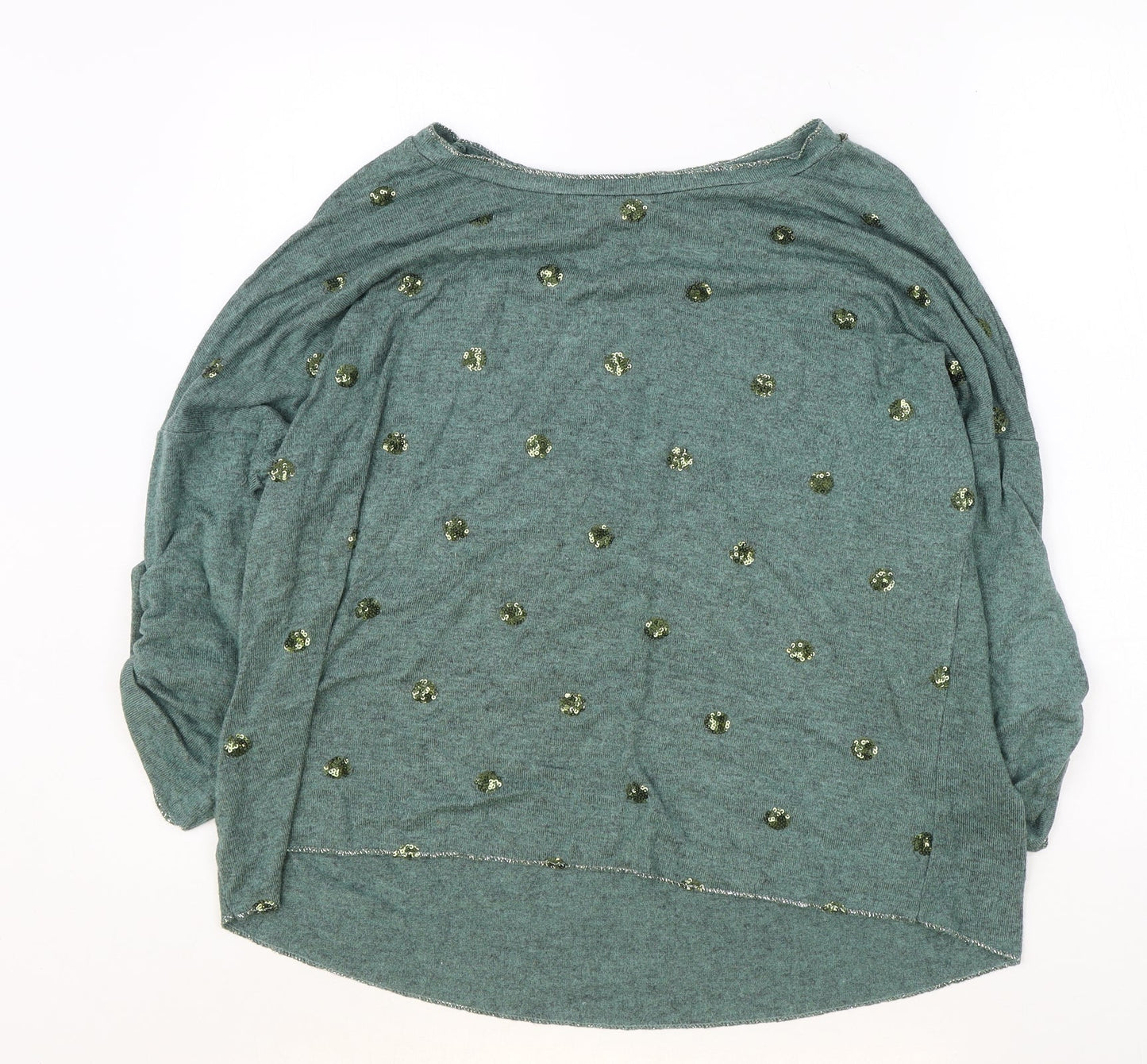 Womens UK Size M New Collection Green Basic Blouse
