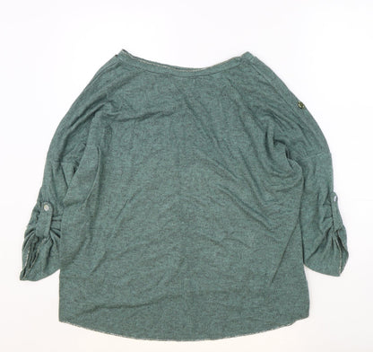 Womens UK Size M New Collection Green Basic Blouse