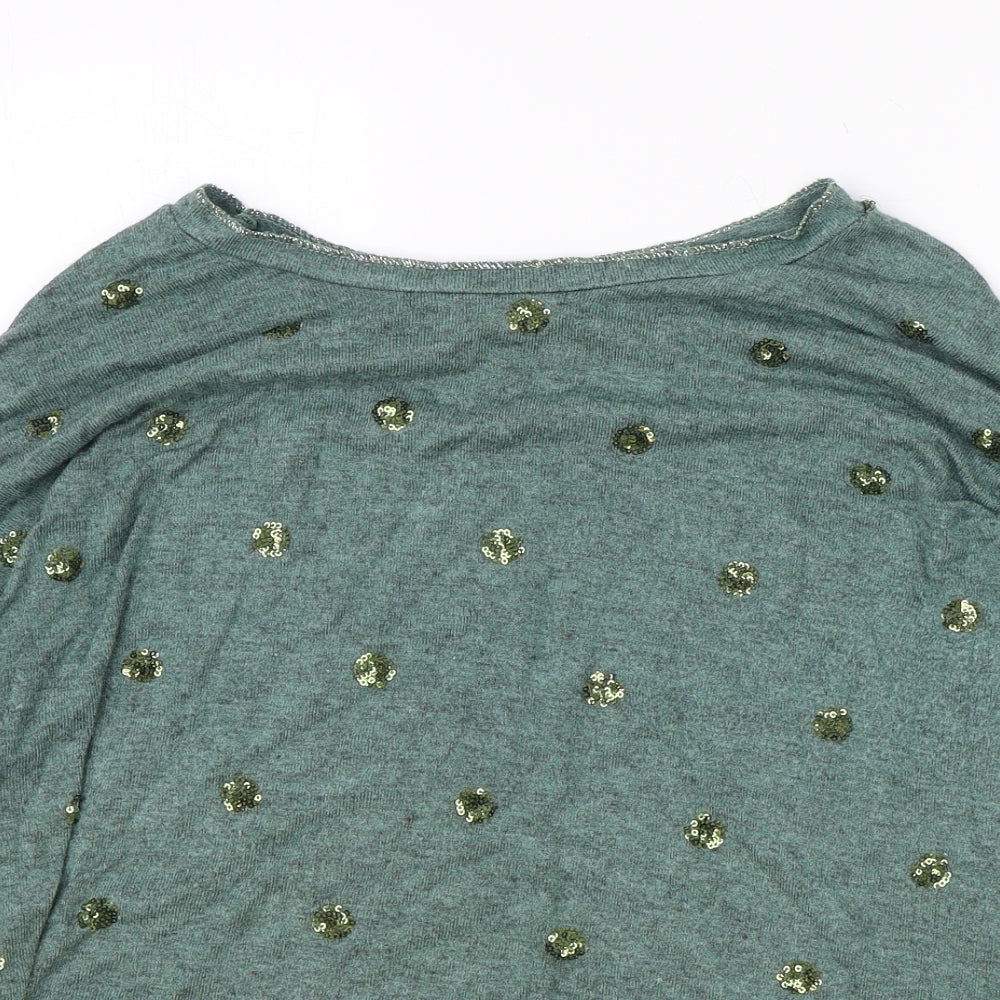 Womens UK Size M New Collection Green Basic Blouse