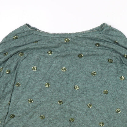 Womens UK Size M New Collection Green Basic Blouse