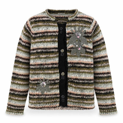 Womens UK Size L Fay Louise Multicoloured Cardigan Jumper