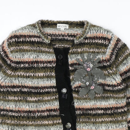 Womens UK Size L Fay Louise Multicoloured Cardigan Jumper