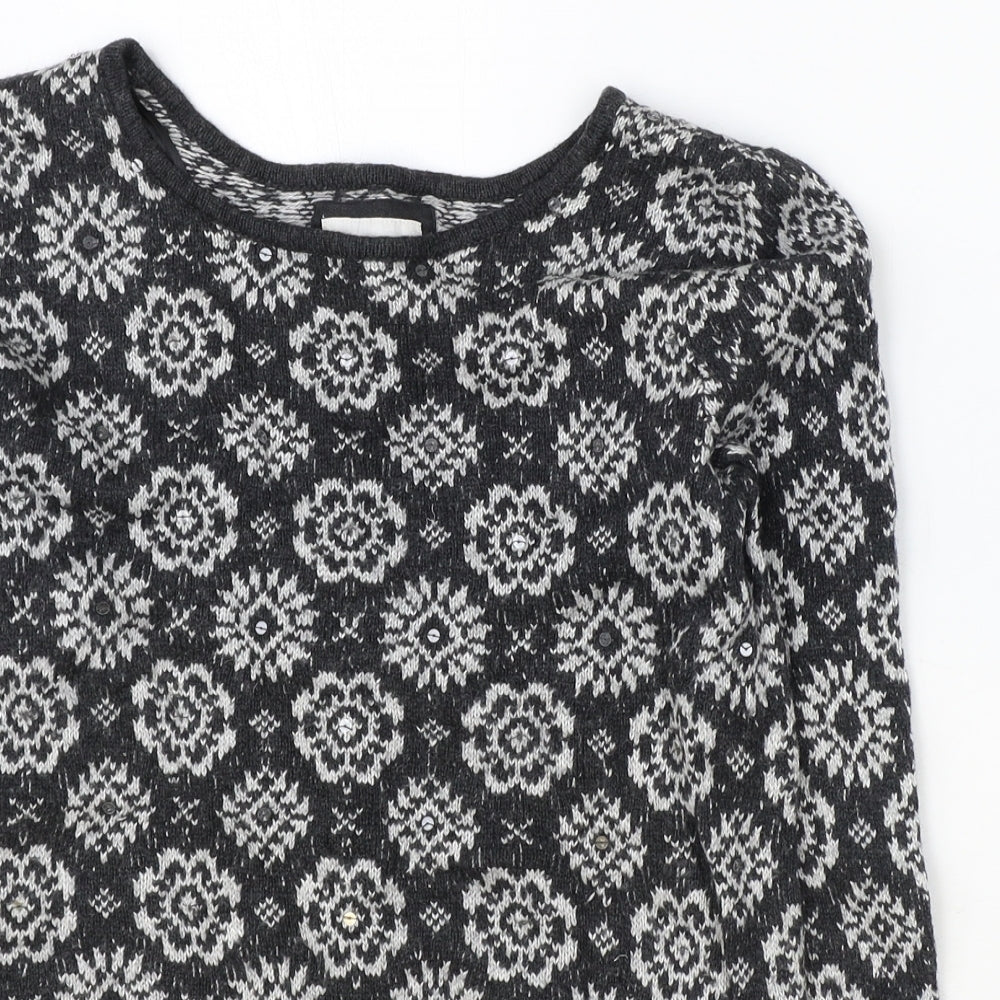 Womens UK Size S H&M Grey Pullover Jumper
