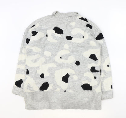 Womens UK Size M Marks and Spencer Grey Pullover Jumper