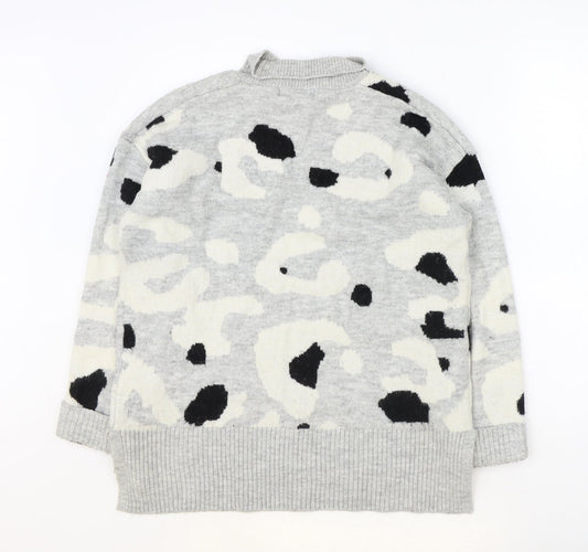 Womens UK Size M Marks and Spencer Grey Pullover Jumper