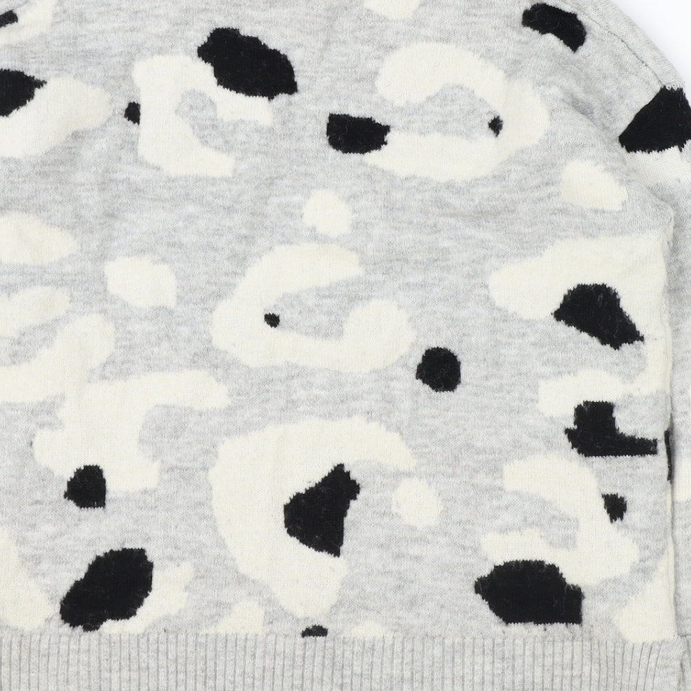 Womens UK Size M Marks and Spencer Grey Pullover Jumper