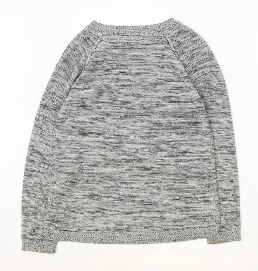 Womens UK Size S fransa Grey Pullover Jumper