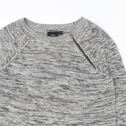 Womens UK Size S fransa Grey Pullover Jumper