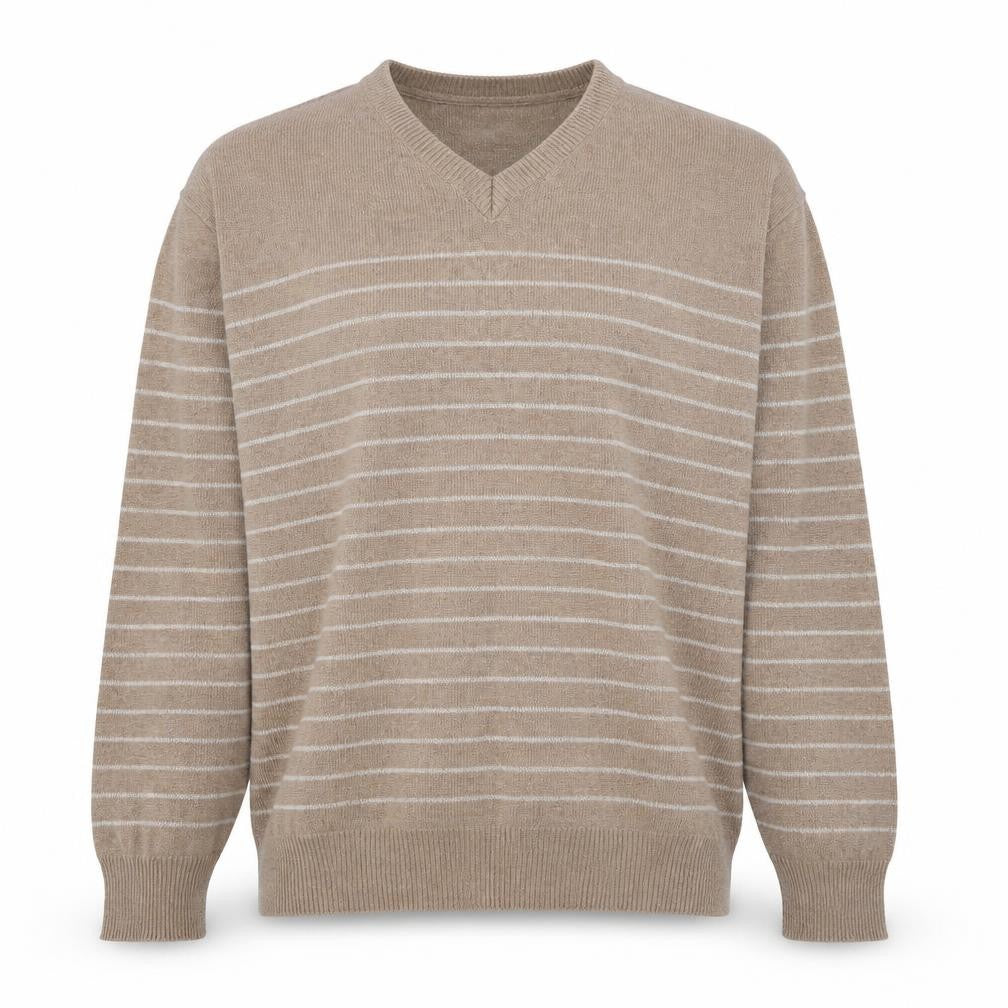 Mens UK Size L Matalan Brown Pullover Jumper
