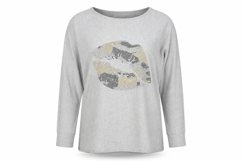 Womens UK Size S QED London Grey Basic Blouse
