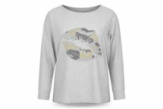 Womens UK Size S QED London Grey Basic Blouse