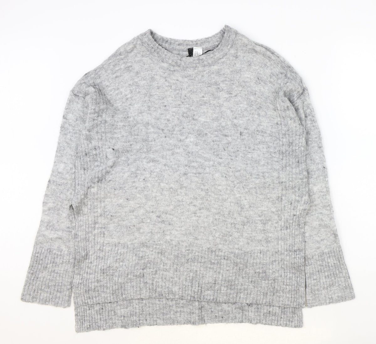 Womens UK Size M Divided Grey Pullover Jumper