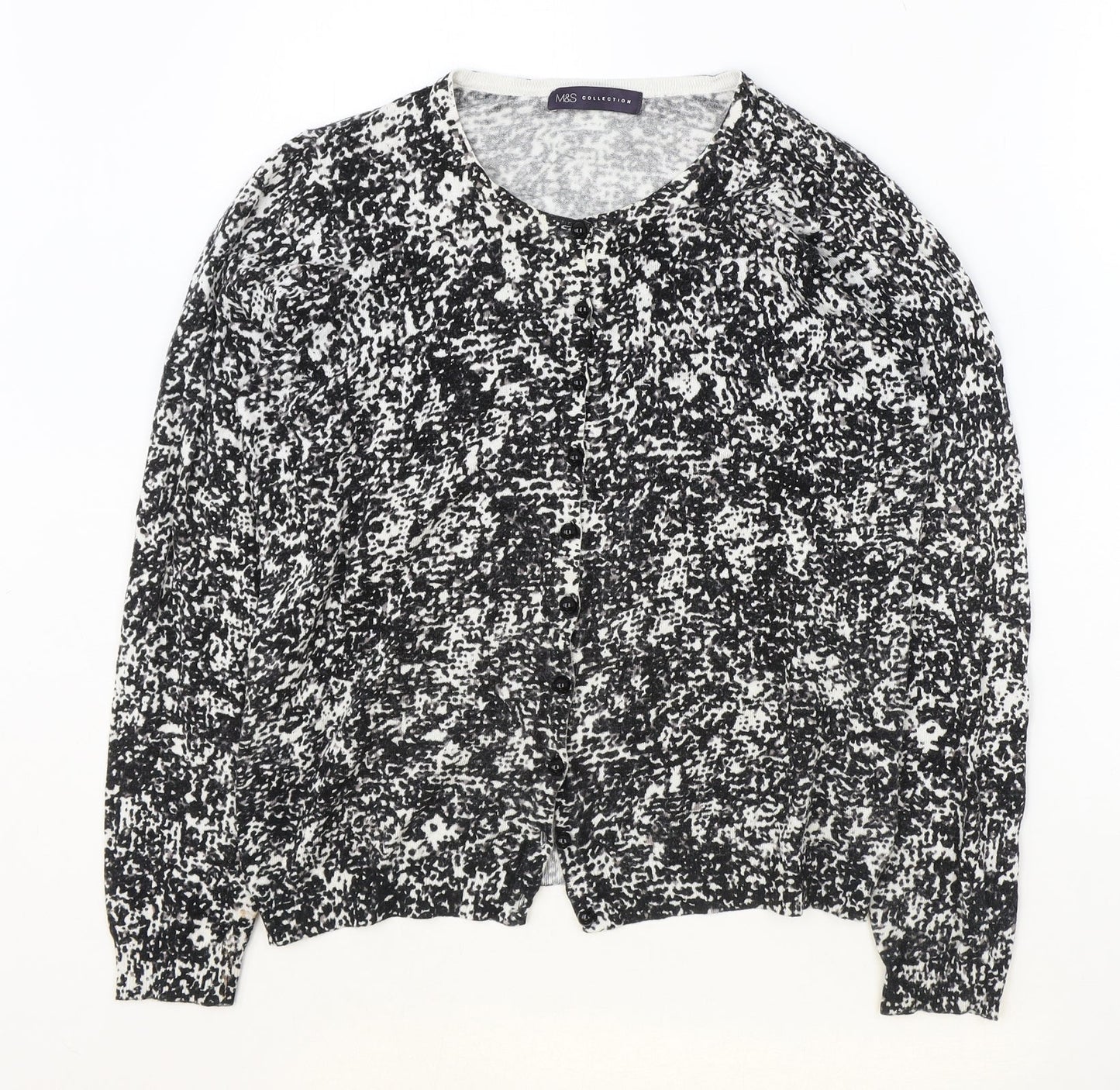 Womens UK Size 12 Marks and Spencer Black Cardigan Jumper