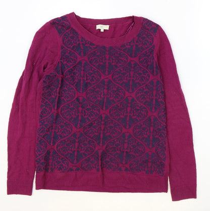 Womens UK Size S CC Purple Pullover Jumper