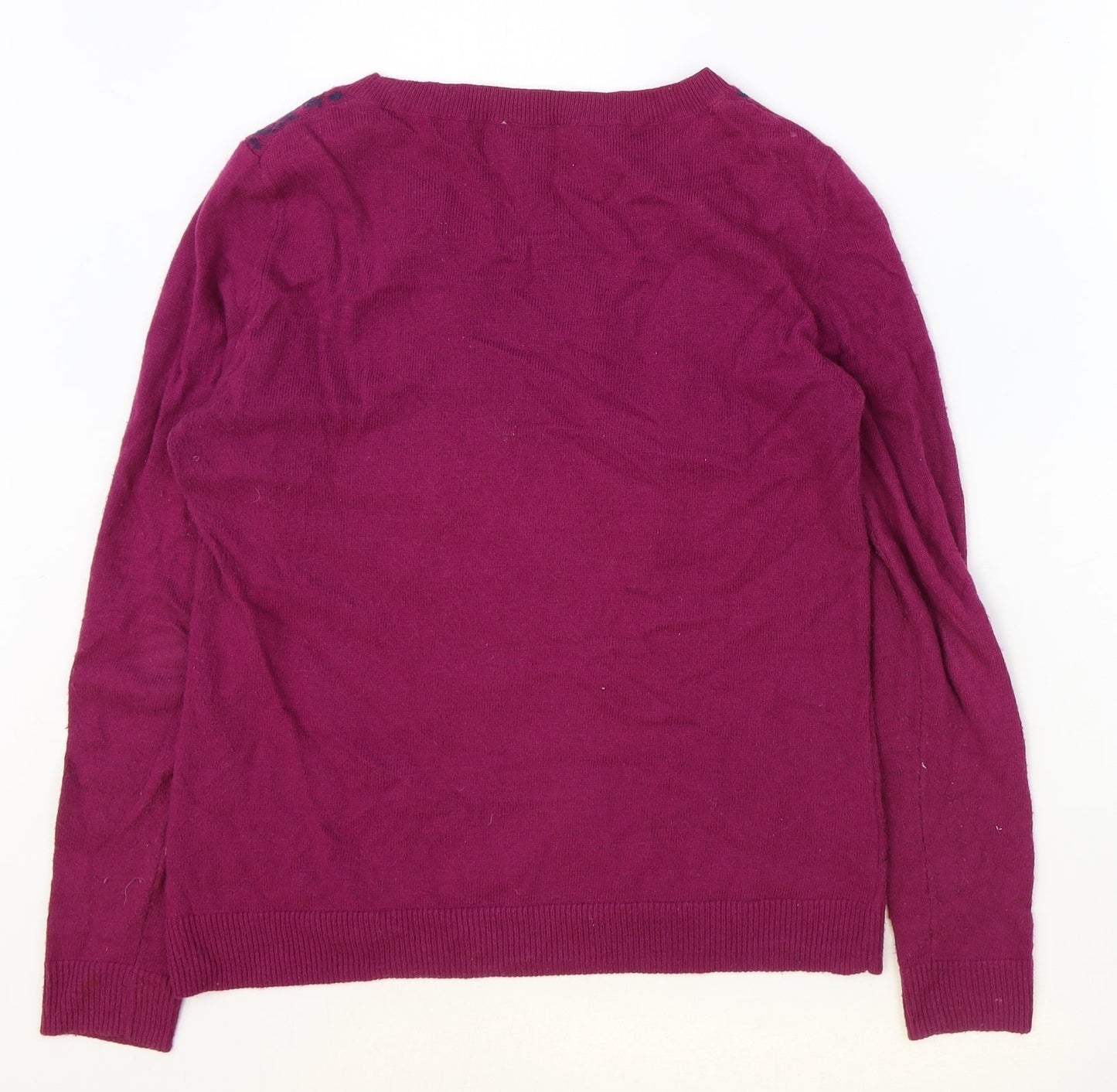 Womens UK Size S CC Purple Pullover Jumper