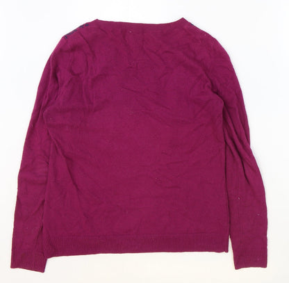 Womens UK Size S CC Purple Pullover Jumper