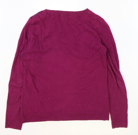 Womens UK Size S CC Purple Pullover Jumper