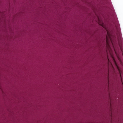 Womens UK Size S CC Purple Pullover Jumper