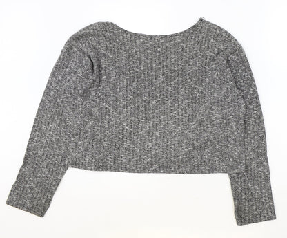 Womens UK Size 8 Topshop Grey Pullover Jumper