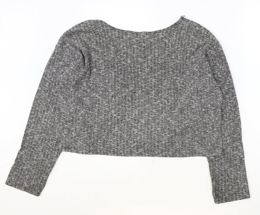 Womens UK Size 8 Topshop Grey Pullover Jumper