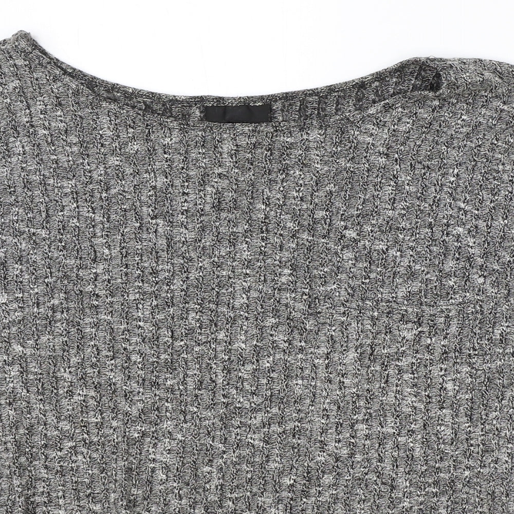 Womens UK Size 8 Topshop Grey Pullover Jumper
