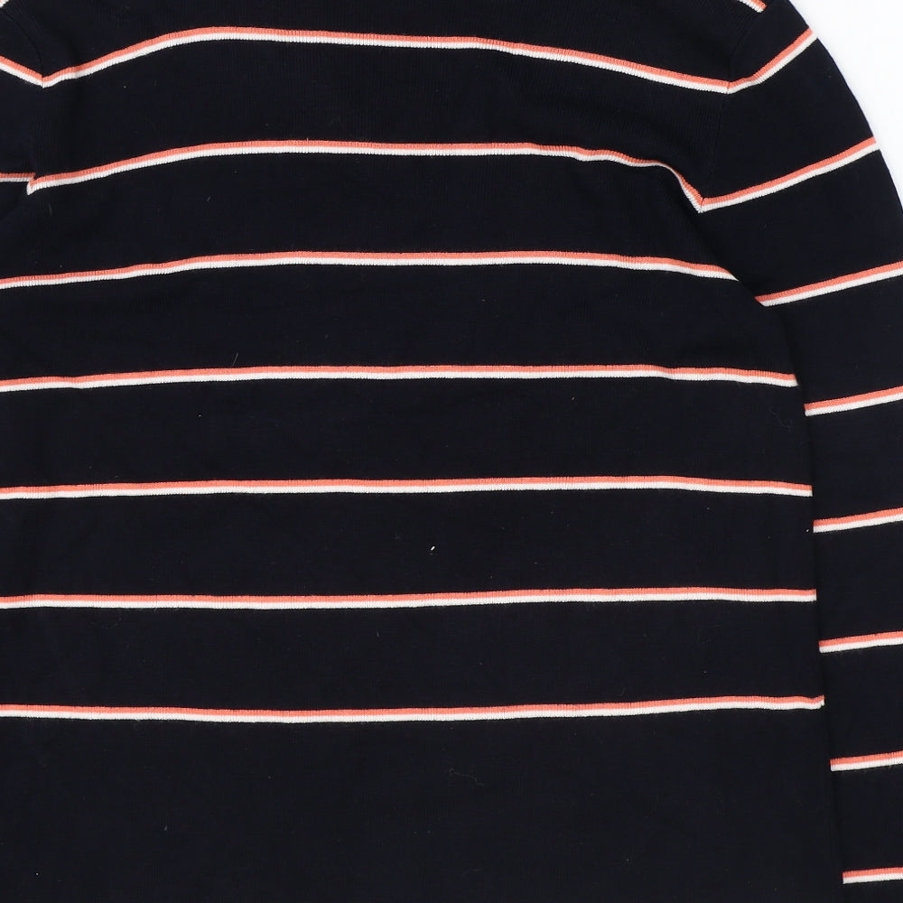 Womens UK Size S Therapy Blue Basic T-Shirt