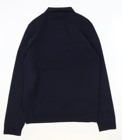 Mens UK Size S River Island Blue Pullover Sweatshirt