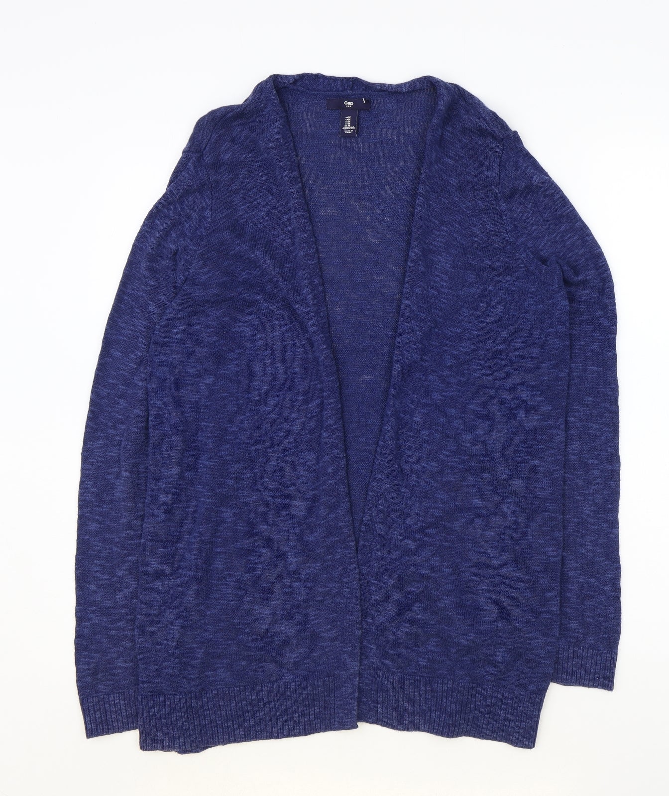 Gap Womens Blue V-Neck Cotton Wrap Jumper Size M