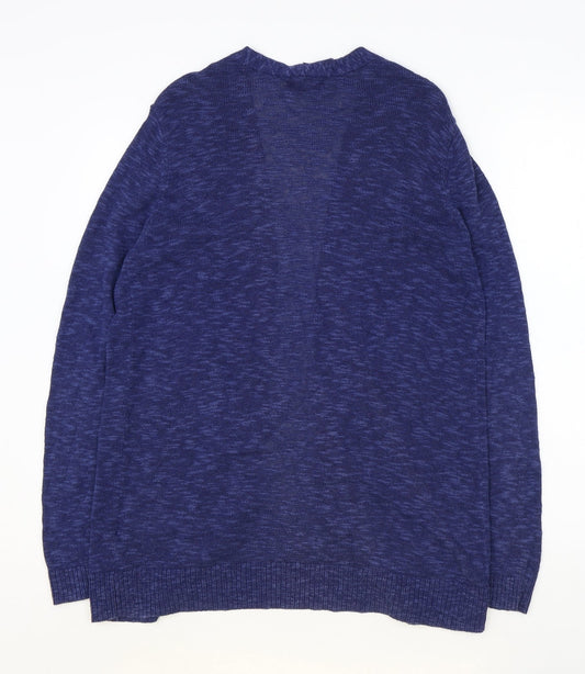 Gap Womens Blue V-Neck Cotton Wrap Jumper Size M