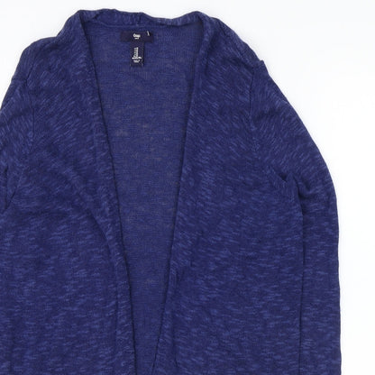 Gap Womens Blue V-Neck Cotton Wrap Jumper Size M