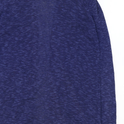 Gap Womens Blue V-Neck Cotton Wrap Jumper Size M